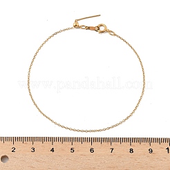 Латунные кабельные цепи браслеты для женщин&nbsp;BJEW-Z102-01G
