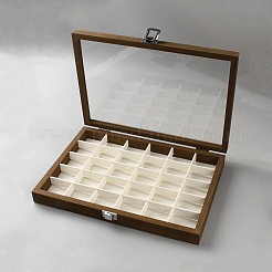 Прямоугольные деревянные коробки для хранения ювелирных изделий&nbsp;AJEW-WH0031-48
