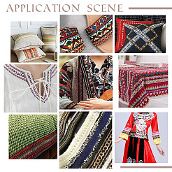 Жаккардовые ленты из полиэстера с ромбами&nbsp;OCOR-WH0078-128A