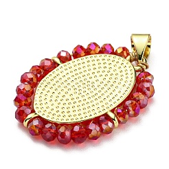 Латунь со стеклянными подвесками&nbsp;KK-G472-02G-03