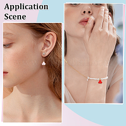 600 шт. двухцветные матовые непрозрачные акриловые бусины&nbsp;OACR-ME0001-20