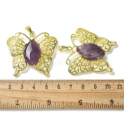 Подвески из натурального аметиста &nbsp;G-M288-01G-14