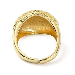 Открытая манжета из латуни с цирконием&nbsp;RJEW-B051-46G