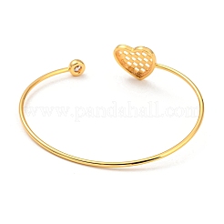 Прозрачные браслеты-манжеты из кубического циркония&nbsp;LS-BJEW-P305-03G