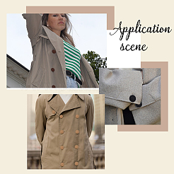 16 шт. 8-цветные пуговицы с 1 отверстиями из искусственной кожи на ножке&nbsp;BUTT-CL0001-04