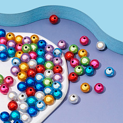 90 шт. двухцветных матовых акриловых бусин&nbsp;OACR-TA0001-79