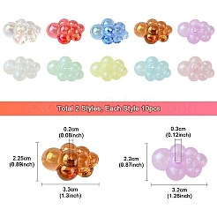 20шт 2 стиля акриловые бусины&nbsp;PACR-YW0001-28