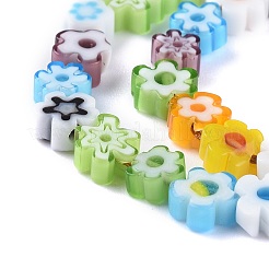 Ручной работы стеклянная бусина тысячецветник нитей&nbsp;LAMP-J035-6mm-02