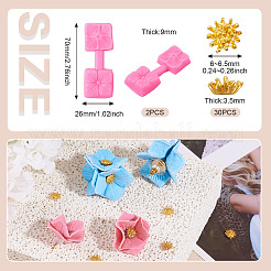 Инструмент для моделирования цветочного узора из силиконовой глины&nbsp;DIY-TA0010-96A