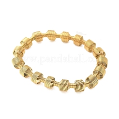 Эластичные браслеты из нержавеющей стали 304 для женщин&nbsp;BJEW-P315-02H-G