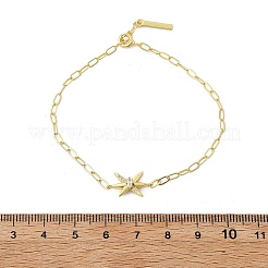 S925 браслеты из стерлингового серебра с микропаве из кубических цирконий и подвесками для женщин&nbsp;BJEW-K276-02G