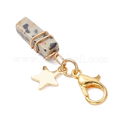 Подвеска из натурального драгоценного камня в форме прямоугольника&nbsp;HJEW-JM03354-01