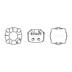 Preciosa® maxima crystal в пришивной чашке&nbsp;Y-PRC-SS39-23980-G