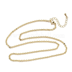 Ожерелья из латунной цепочки «Бостон» толщиной 2.5 мм&nbsp;NJEW-P339-05G