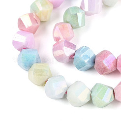 Антикоррозийные гальванические стеклянные бусины&nbsp;GLAA-T025-8mm-14A