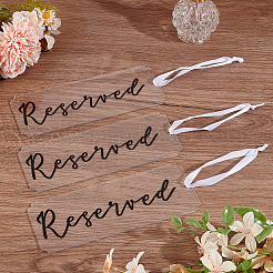 Акриловый знак бронирования мест&nbsp;AJEW-WH0534-61B
