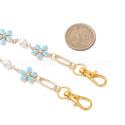 3 шт. 3-цветный эмалированный хрустальный стразы из цинкового сплава со стеклянными бусинами-жемчужинами для сумок с декоративными цепочками&nbsp;FIND-JF00159