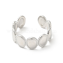 Кольцо-манжета овальной формы из нержавеющей стали 304&nbsp;RJEW-I085-18P