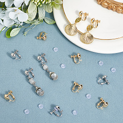 20 шт. 2-х цветный латунный винтовой конвертер для сережек-клипс&nbsp;KK-BBC0019-58