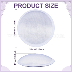 Атласная ткань с полиэстером плоская круглая шляпа-фасинатор основа для шляпного дела&nbsp;AJEW-WH0609-014