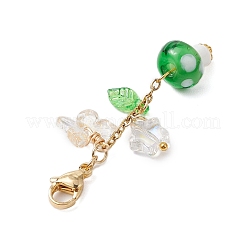 Кулон лэмпворк в виде грибов ручной работы&nbsp;HJEW-JM02657