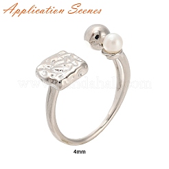 Латунные открытые манжеты с застежкой-колышком&nbsp;KK-E055-02P-01