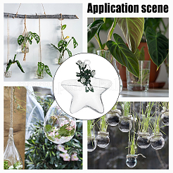 Стеклянные подвесные гидропонные вазы&nbsp;AJEW-WH0752-086B