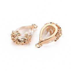 Прозрачные стеклянные подвески&nbsp;GLAA-T007-05F