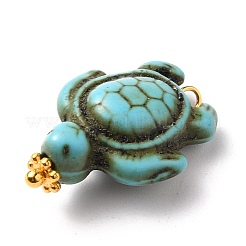 Окрашенные синтетические бирюзовые подвески&nbsp;PALLOY-JF00557