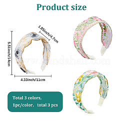 3 шт. резинки для волос из полиэстера 3 цветов&nbsp;MRMJ-CY0001-02