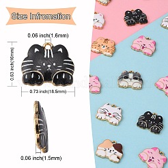 35шт 7 цвета сплава эмалевые подвески&nbsp;ENAM-CJ0002-67