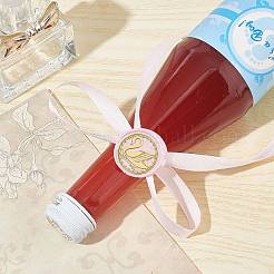 Латунные восковые печати с деревянной ручкой&nbsp;AJEW-WH0412-0173