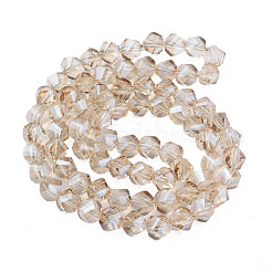 Гальванизируйте прозрачное стекло бисер нитей&nbsp;EGLA-N002-39-F03