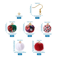 Наборы для изготовления сережек в рождественском стиле своими руками&nbsp;DIY-TA0008-88