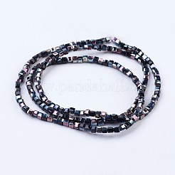 Стеклянные бусины с гальваническим покрытием &nbsp;EGLA-F121-HP-A03