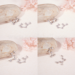 Латунные микро проложить кубического циркония подвески&nbsp;ZIRC-SC0001-01P