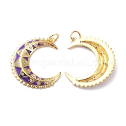 Латунные микро проложить кубический цирконий подвеска&nbsp;ZIRC-P089-17G