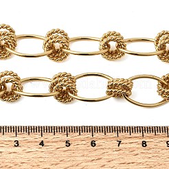 Ожерелья из овальных звеньев латуни толщиной 13 мм&nbsp;NJEW-L013-02G
