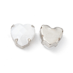 Сердце пришить стразами&nbsp;OACR-E012-02P