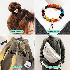 Круглый эластичный шнур и железные зубцы&nbsp;DIY-TA0004-04B