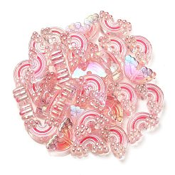 УФ-покрытие Радужные радужные акриловые эмалевые бусины&nbsp;OACR-G012-08E