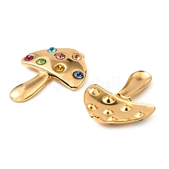 Подвески из нержавеющей стали 304 со стразами&nbsp;STAS-Z145-15G-02