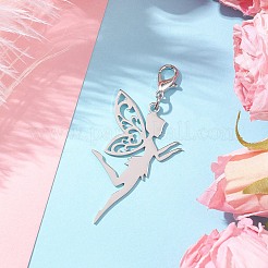 Подвеска из нержавеющей стали фея 201&nbsp;HJEW-JM02835-01