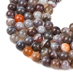 Природные Ботсвана агат бисер нитей&nbsp;G-G453-A01-8mm