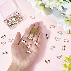 50шт 5 цвета сплава эмалевые подвески&nbsp;ENAM-SC0007-25