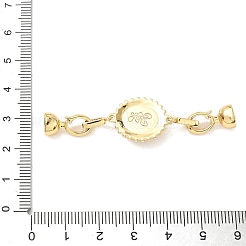 Застежки-пряжки из натуральной латуни с тигровым глазом&nbsp;KK-U059-40G-02