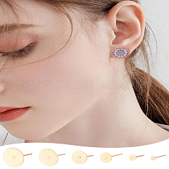 36 шт. фурнитура для сережек-гвоздиков из нержавеющей стали 304&nbsp;STAS-LP0001-83