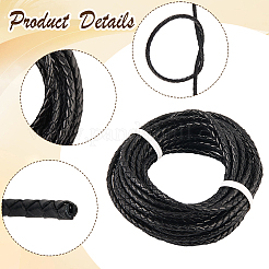 5 ярд плетеного кожаного шнура&nbsp;WL-CL0001-02A