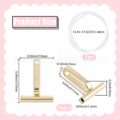 Сплав брошь конвертировать ожерелья подвеска крючки&nbsp;FIND-SC0019-04P