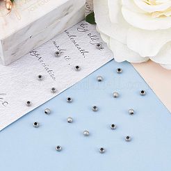 Текстурированные разделительные бусины из нержавеющей стали 304&nbsp;STAS-UN0005-54